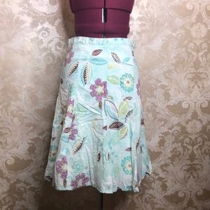 Byerwear mint green floral skirt size S